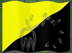 Libertarianischer Markt Flagge